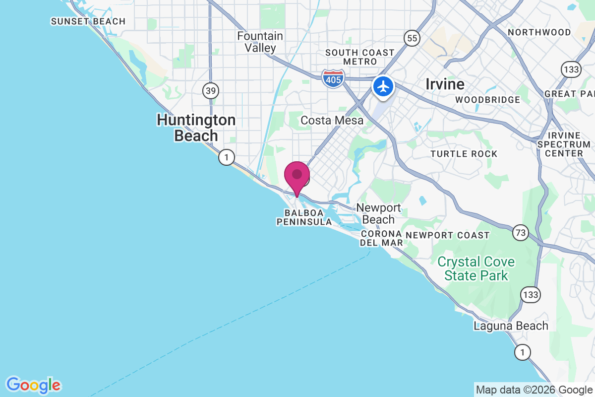 Carte de Newport Beach