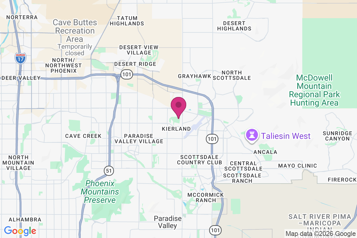 Carte de Desert Ridge