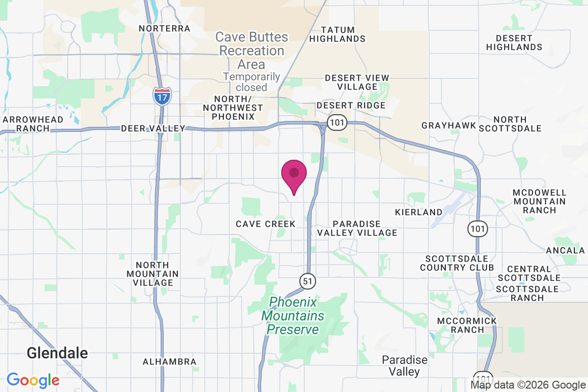 Carte de The Phoenix-Scottsdale Mobile Home Park