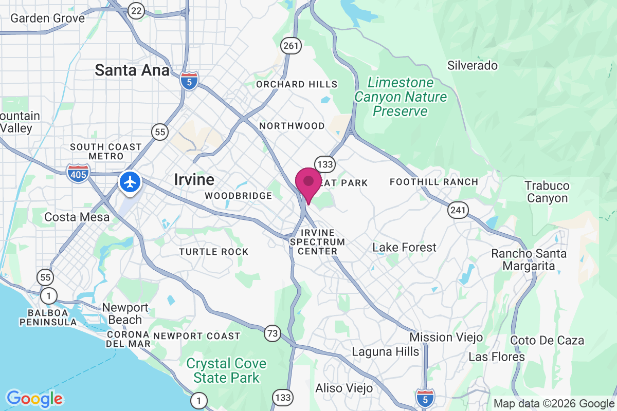 Carte de East Irvine