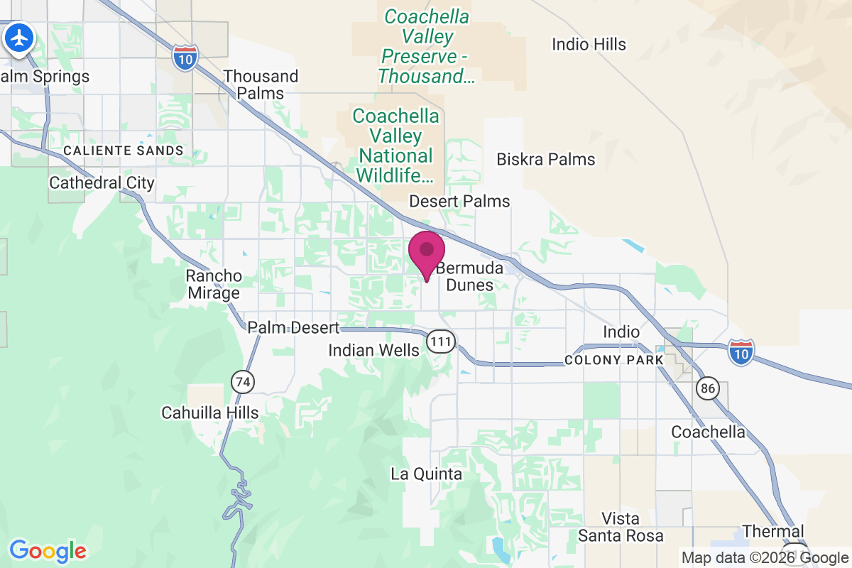 Carte de Palm Desert Country