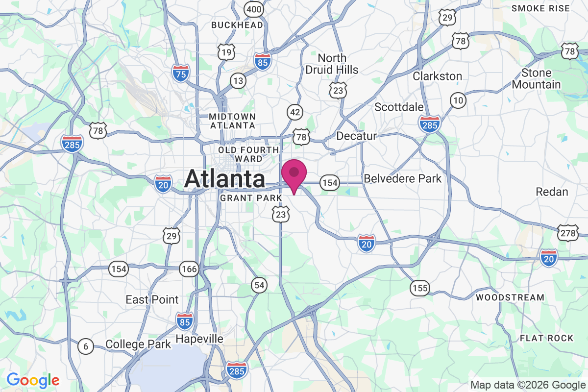 Carte de East Atlanta