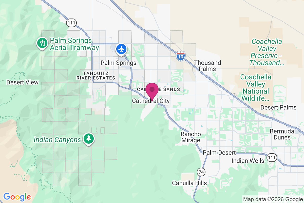 Carte de Cathedral City