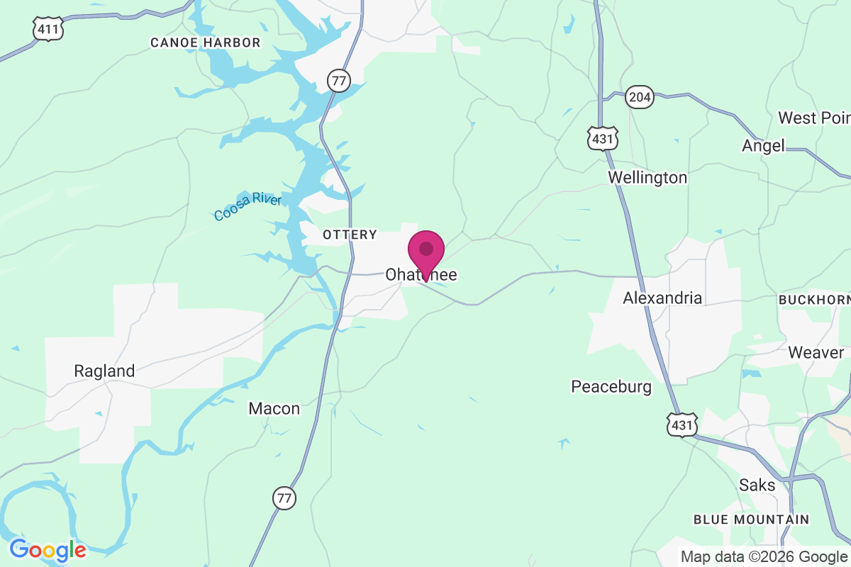 Carte de Ohatchee