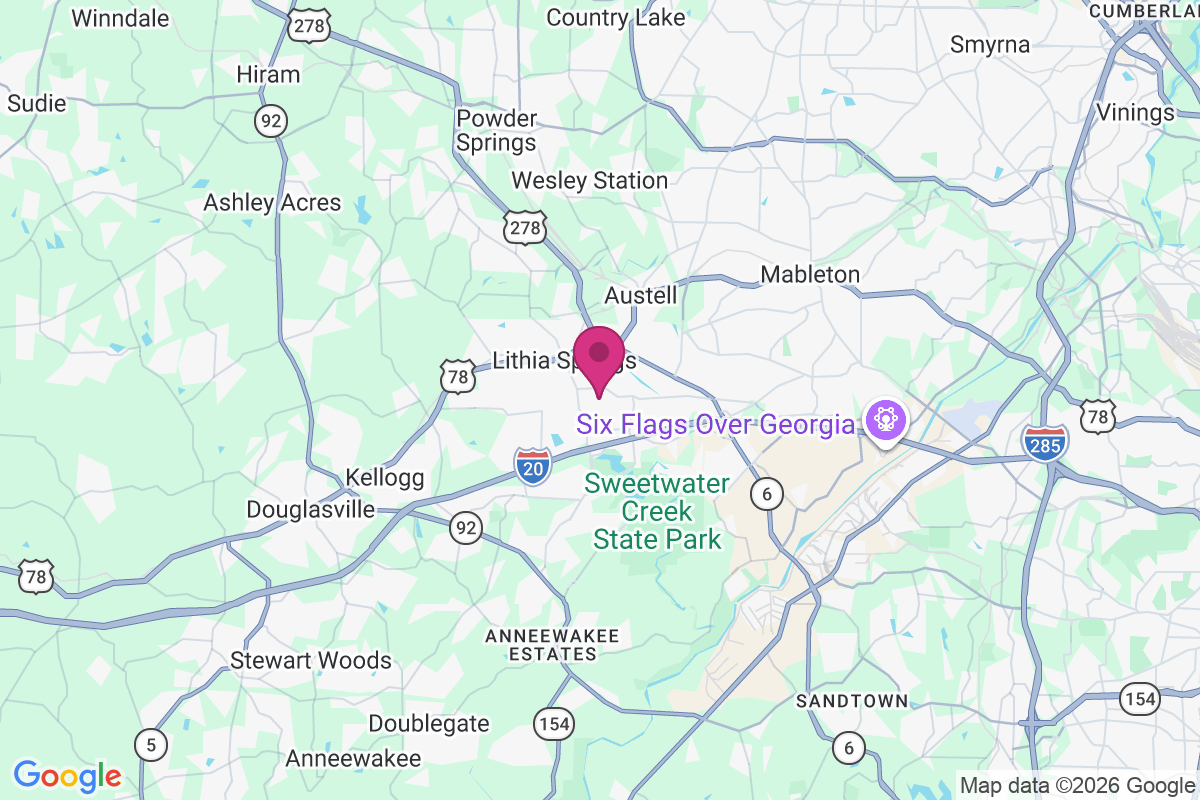 Carte de Lithia Springs