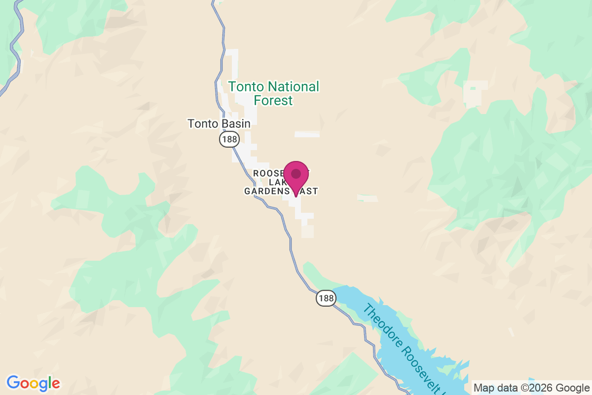 Carte de Roosevelt Lake Gardens East