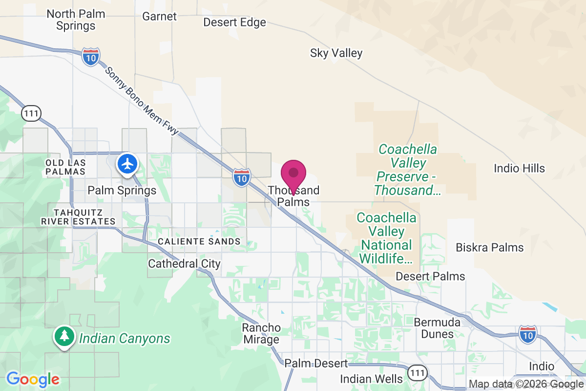 Carte de Thousand Palms