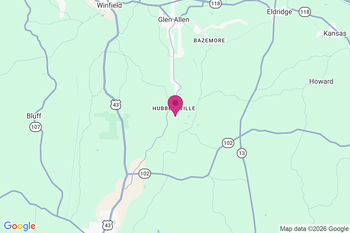 Carte de Hubbertville