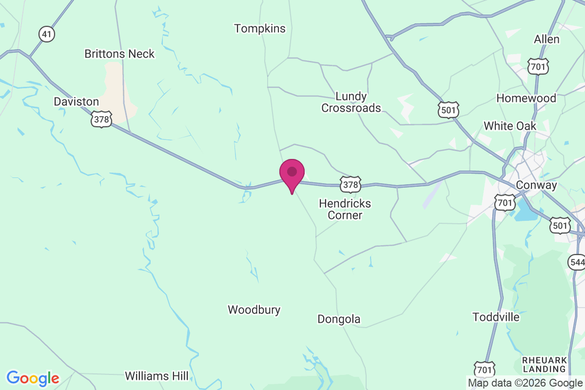 Carte de Pee Dee Crossroads