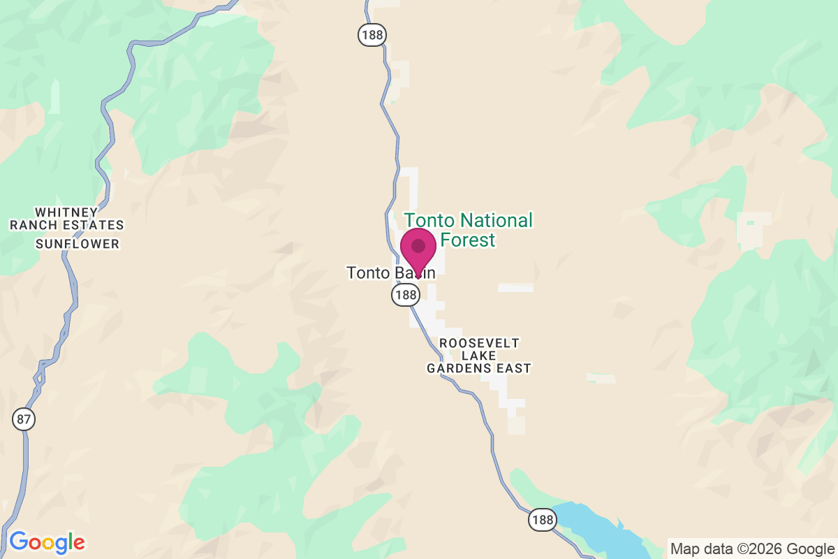 Carte de Roosevelt Lake Gardens West
