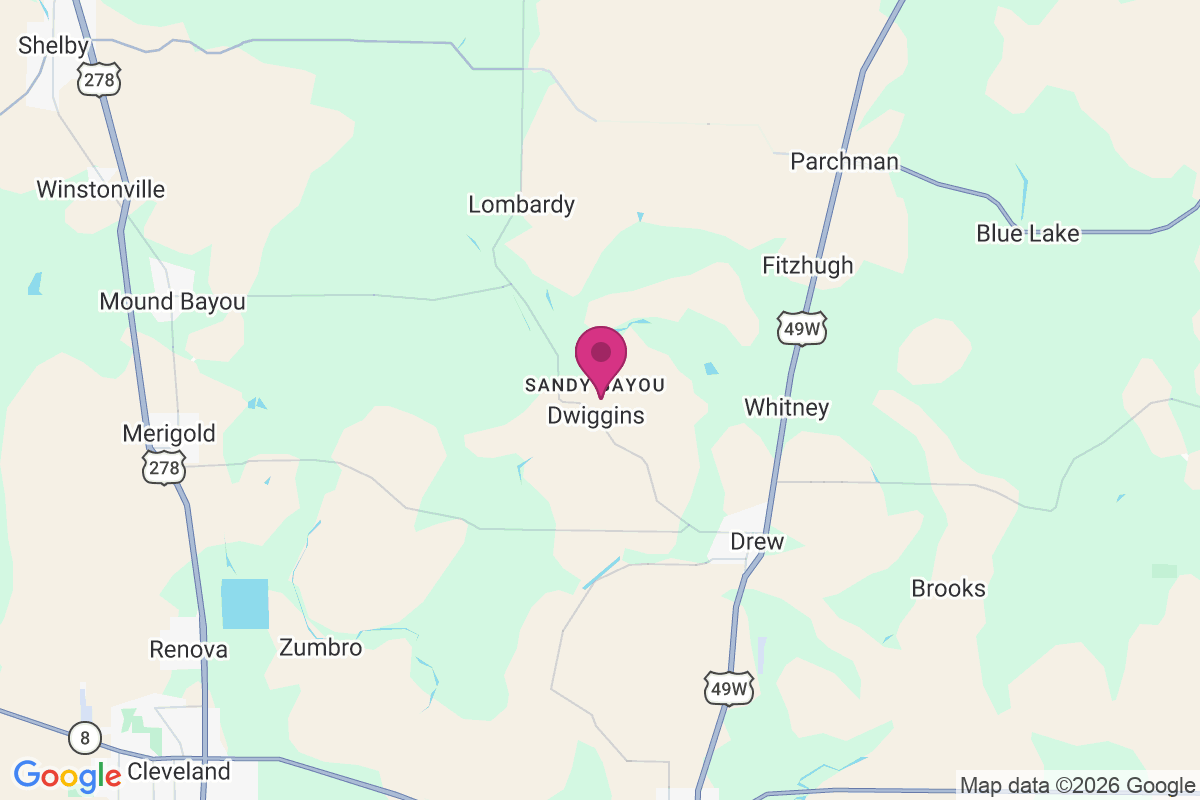 Carte de Sandy Bayou