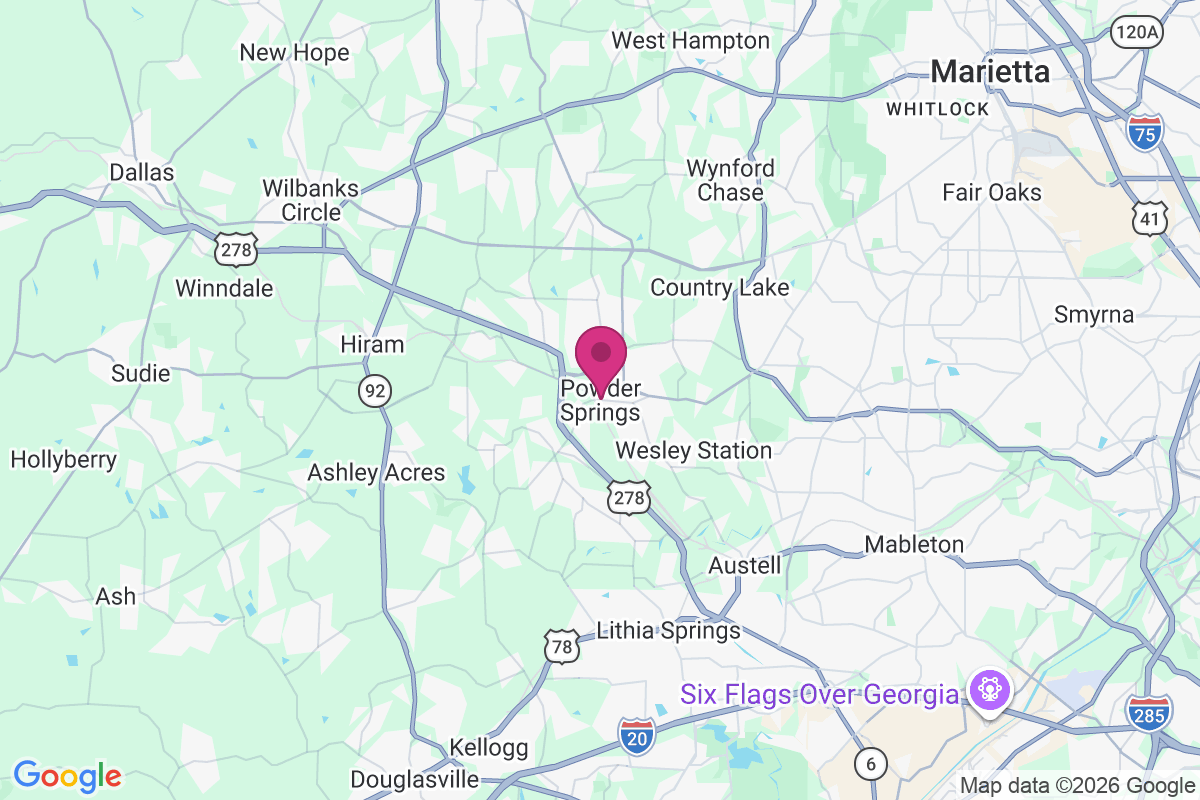 Carte de Powder Springs