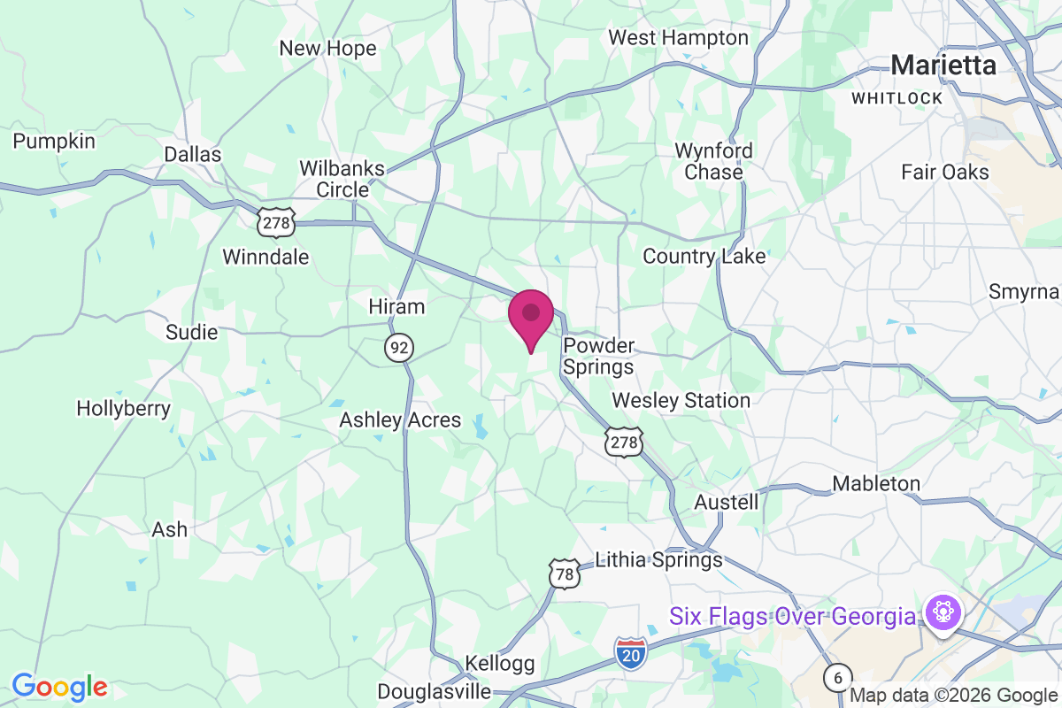 Carte de Powder Springs Chase