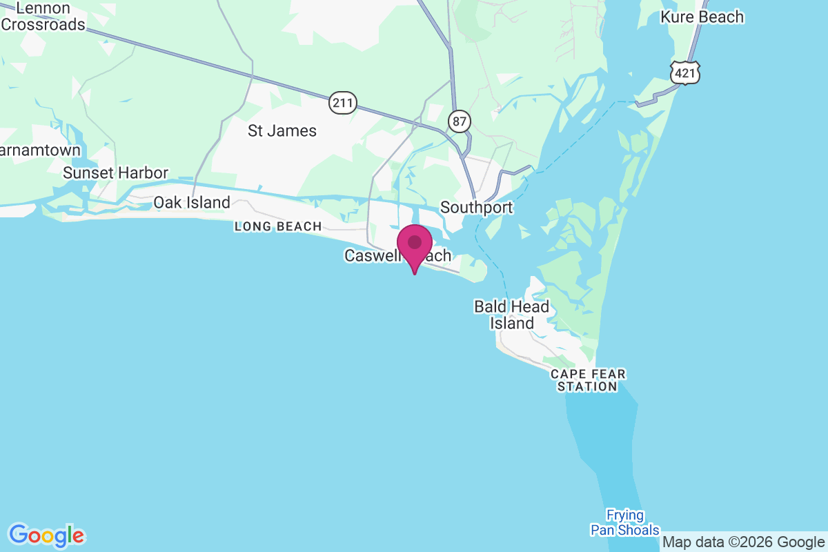 Carte de Caswell Beach