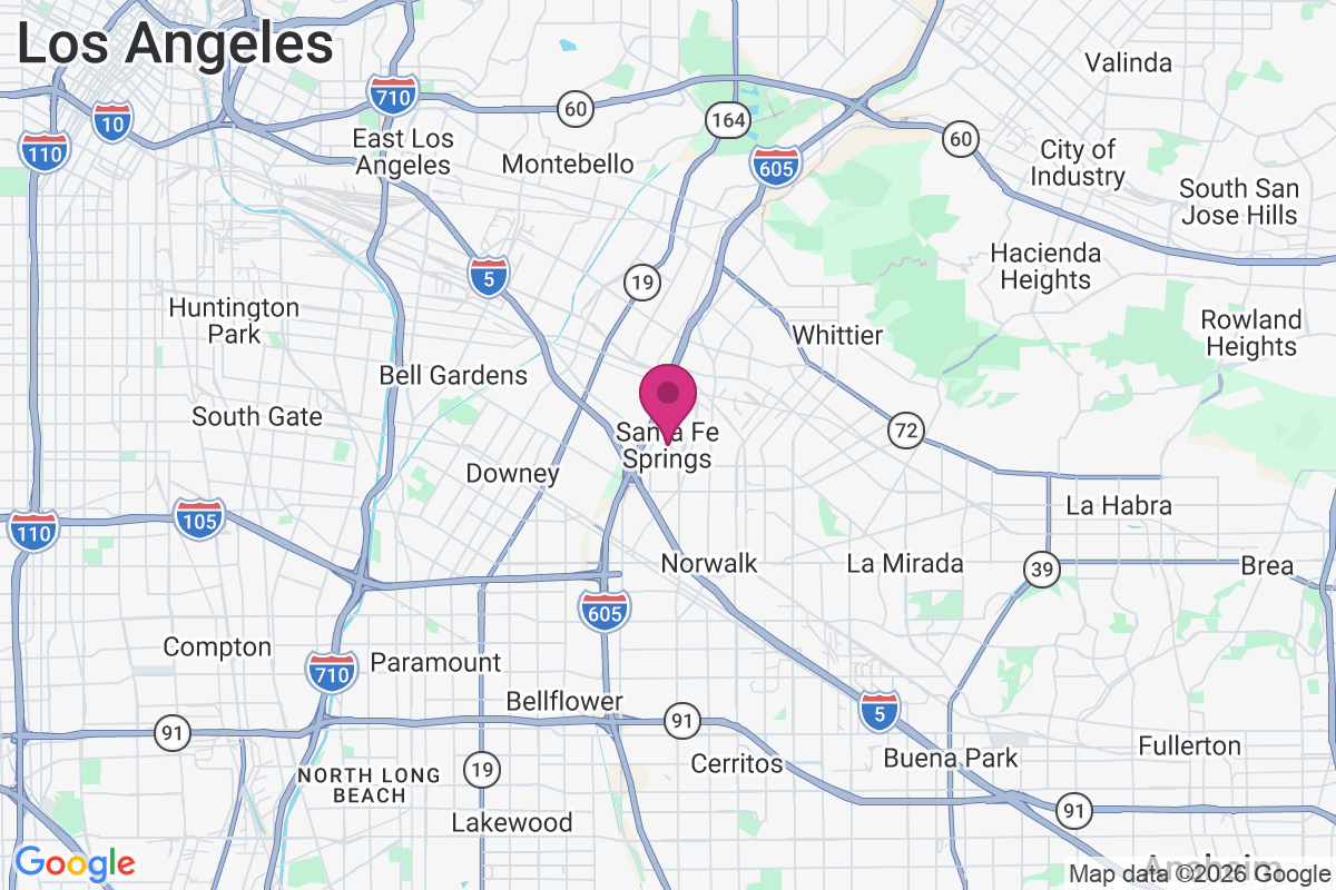 Carte de Santa Fe Springs
