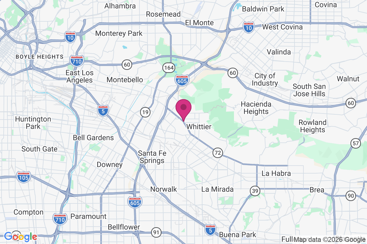 Carte de West Whittier