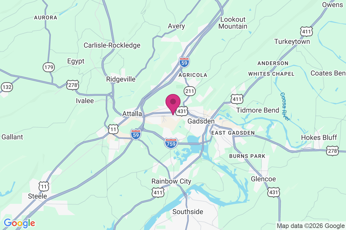 Carte de Alabama City