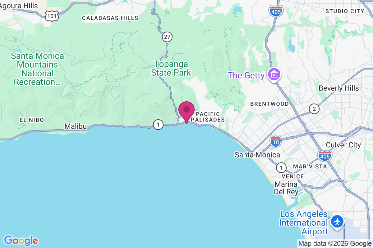 Carte de Topanga Beach