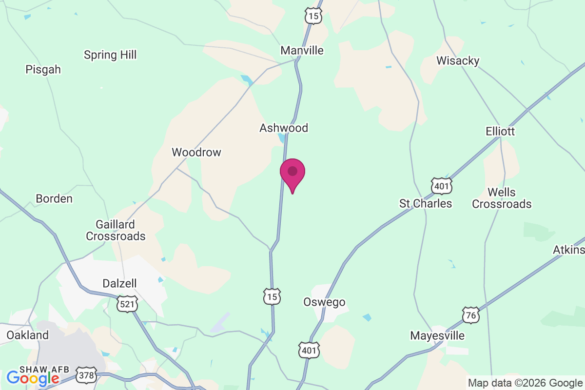 Carte de DuBose Crossroads