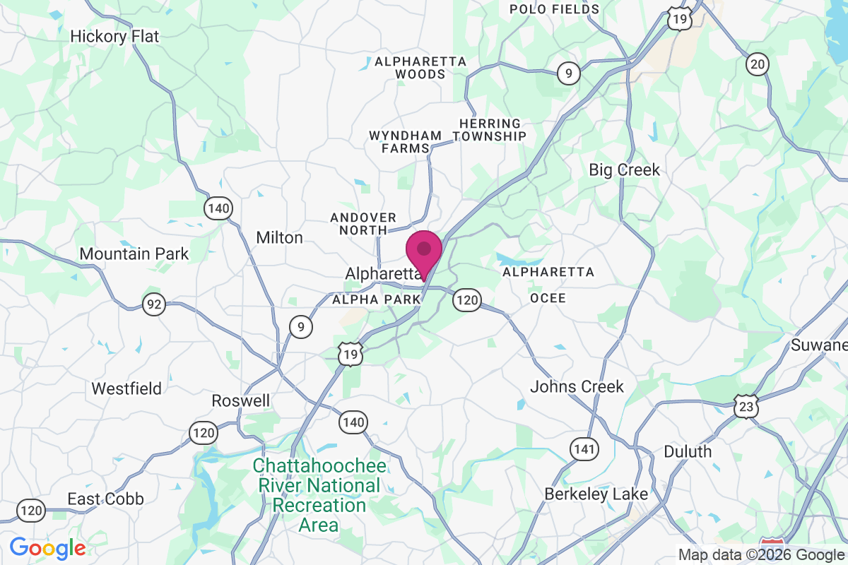 Carte de Alpharetta