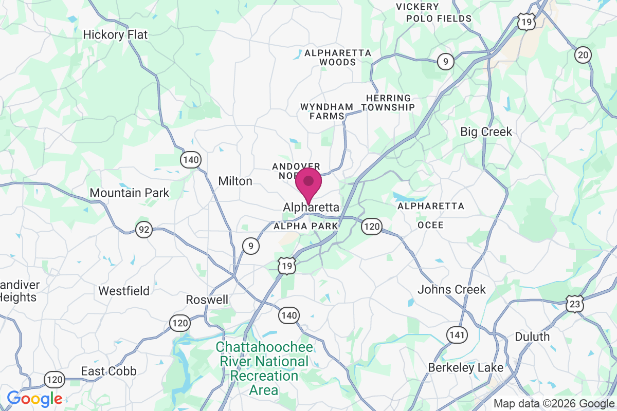 Carte de Alpharetta