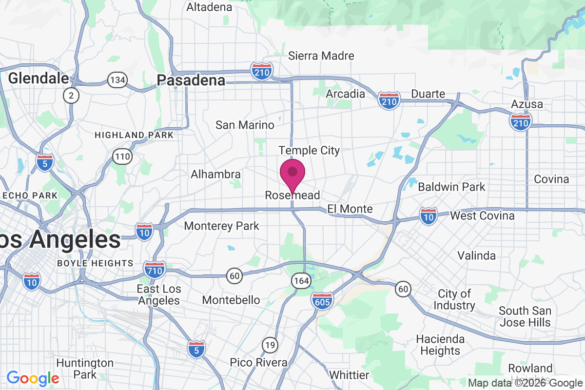 Carte de Rosemead