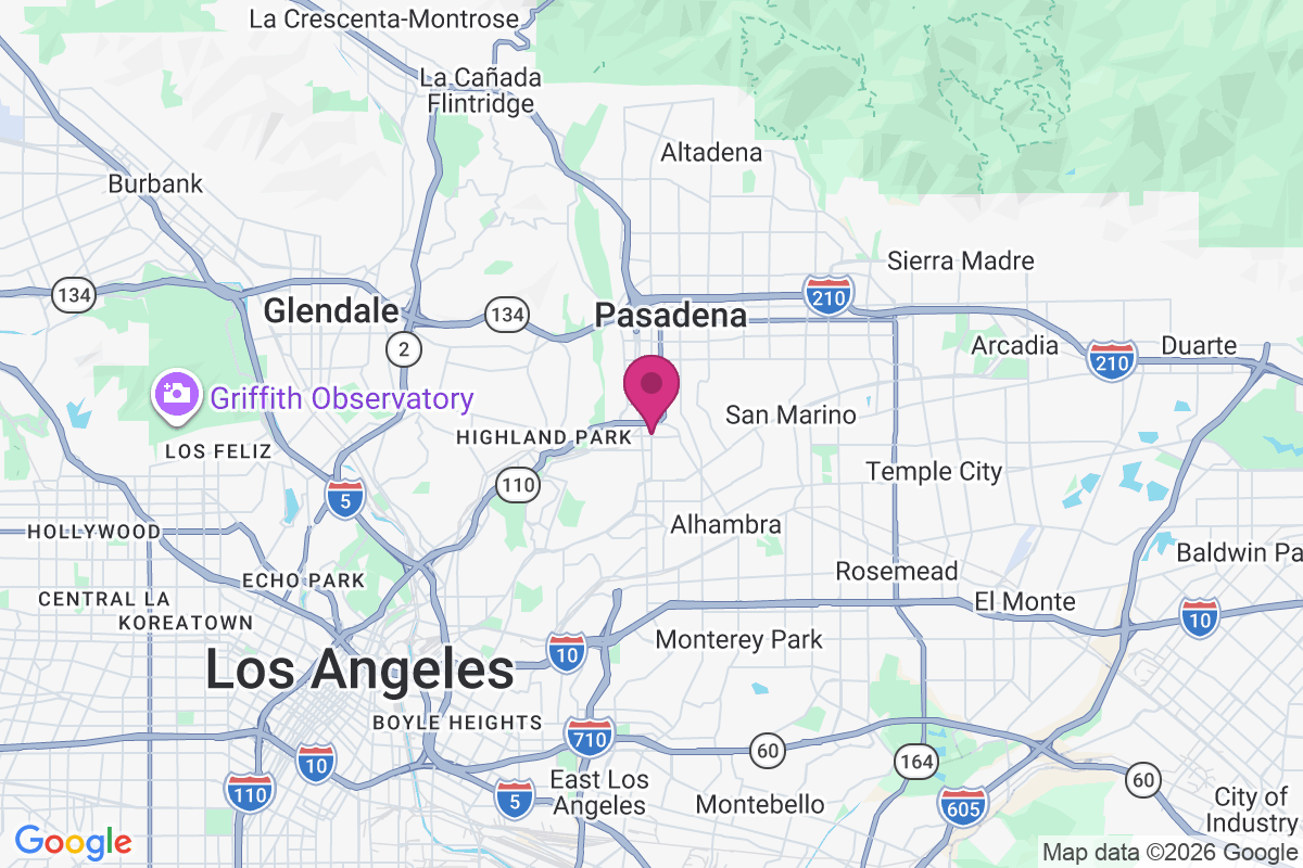 Carte de South Pasadena