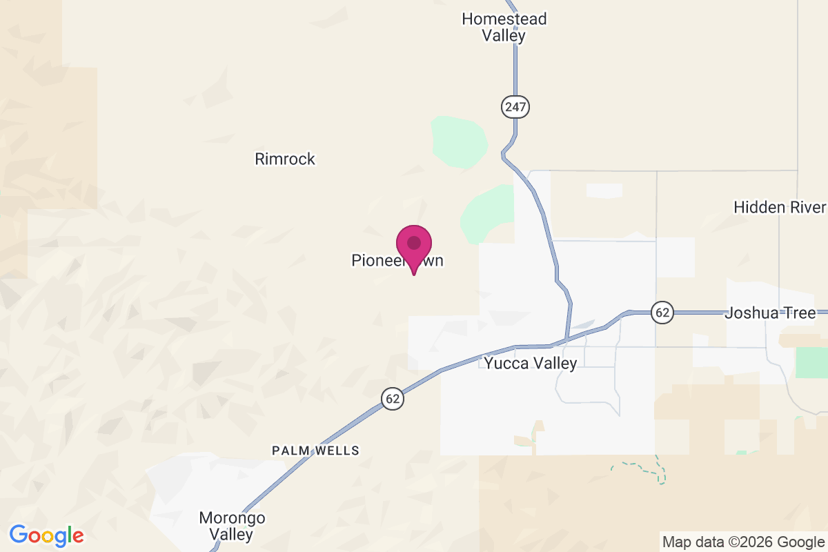Carte de Pioneertown