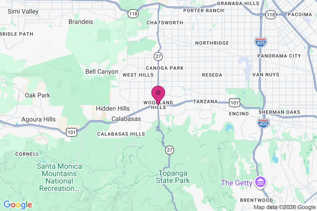 Carte de Woodland Hills