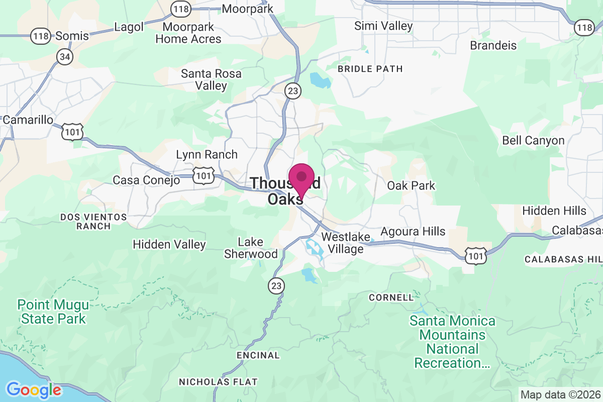 Carte de Thousand Oaks