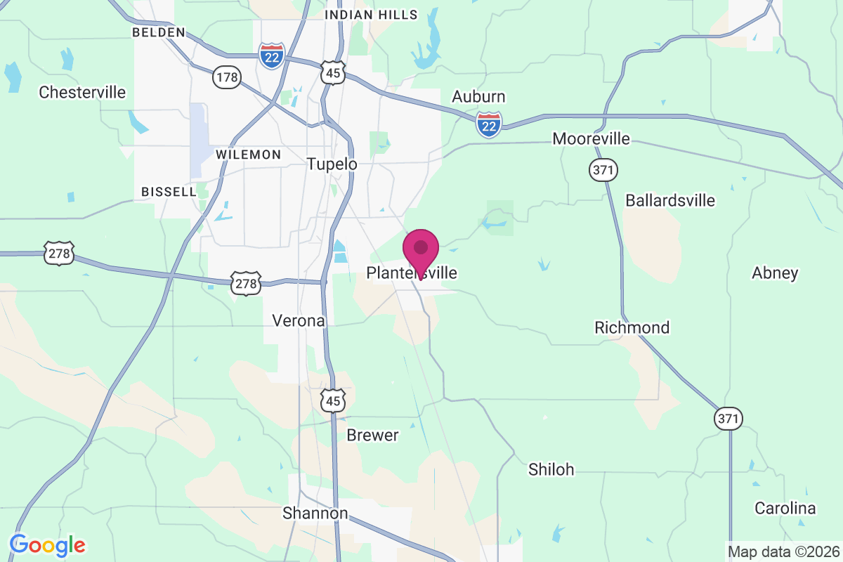 Carte de Plantersville