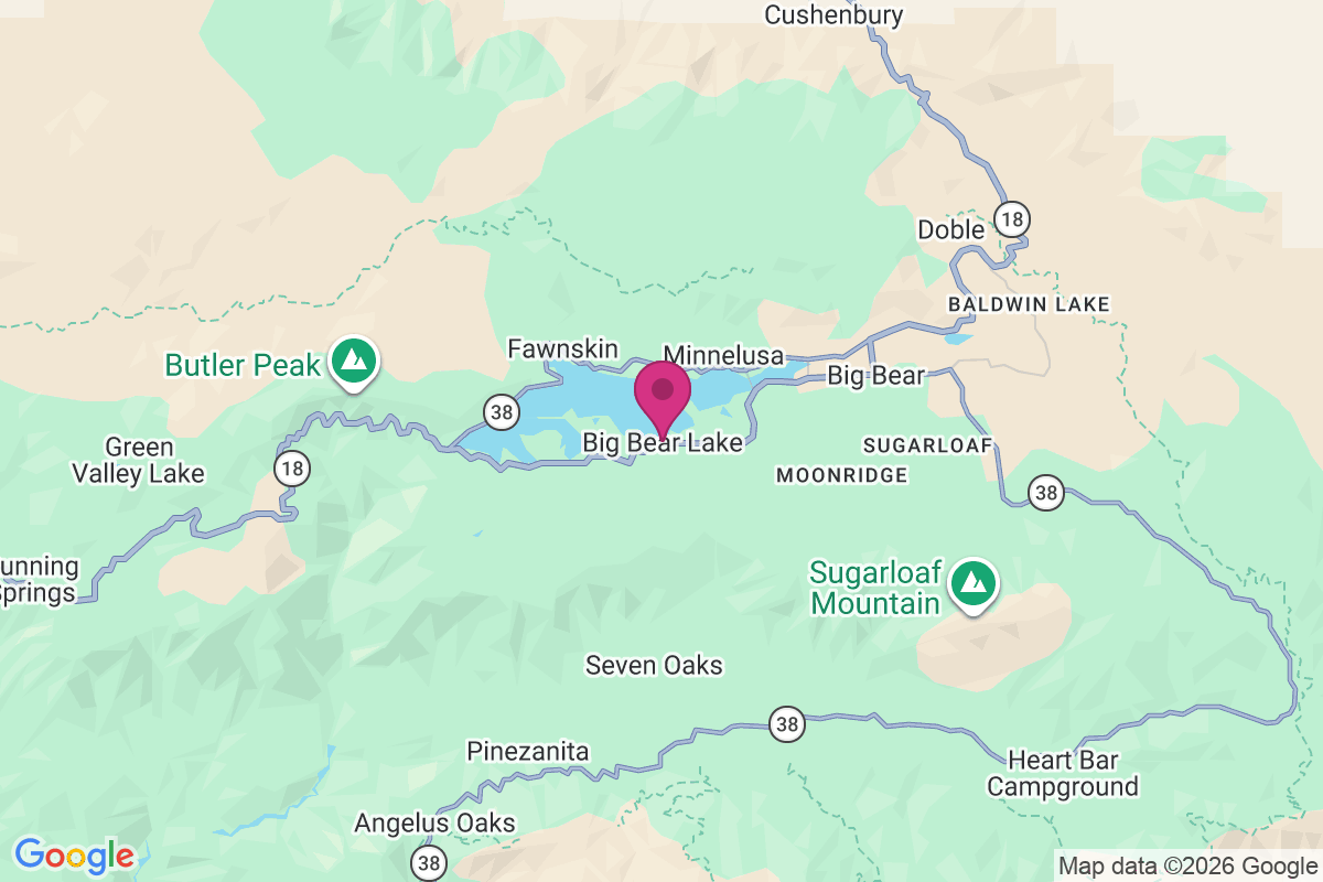 Carte de Big Bear Lake