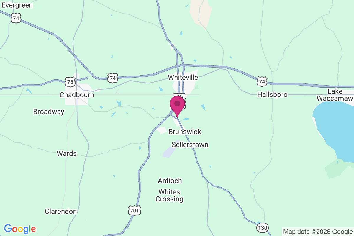 Carte de South Whiteville