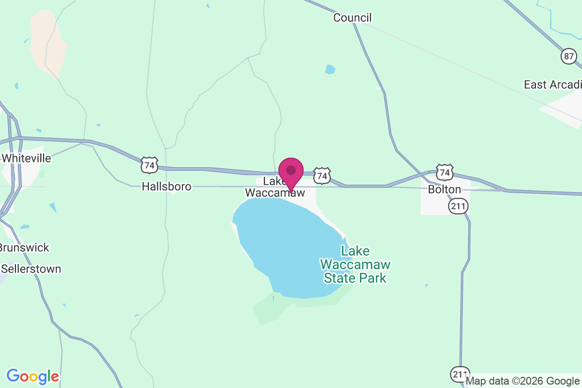 Carte de Lake Waccamaw