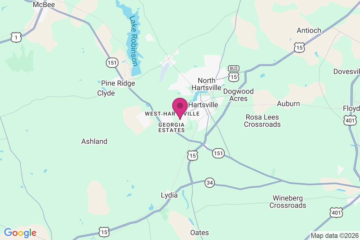 Carte de West Hartsville