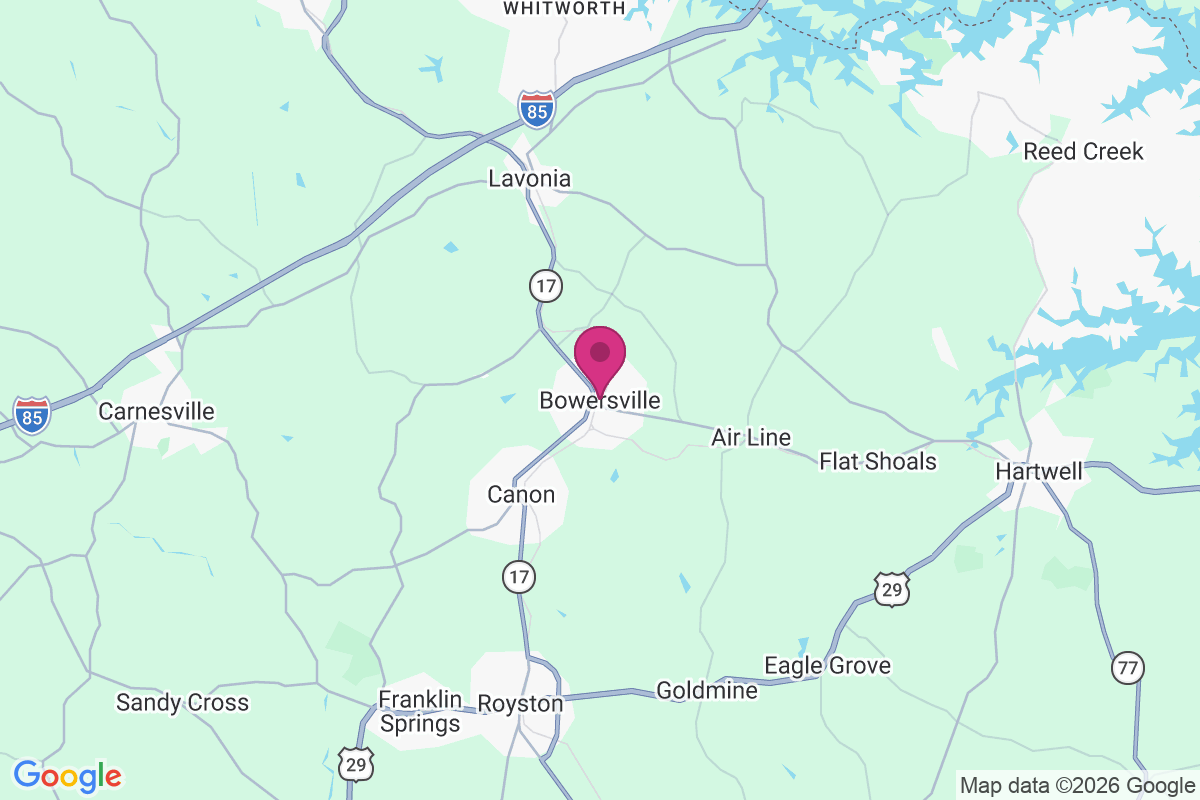 Carte de Bowersville