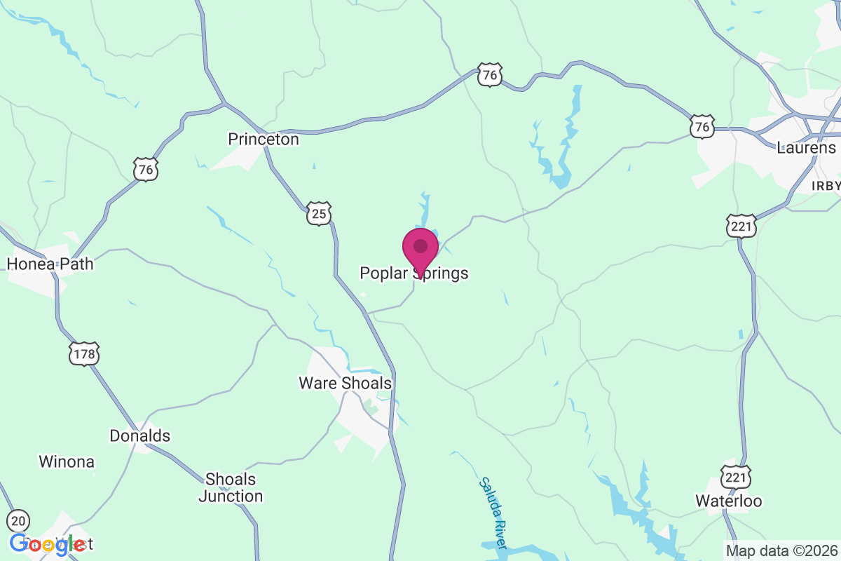 Carte de Poplar Springs