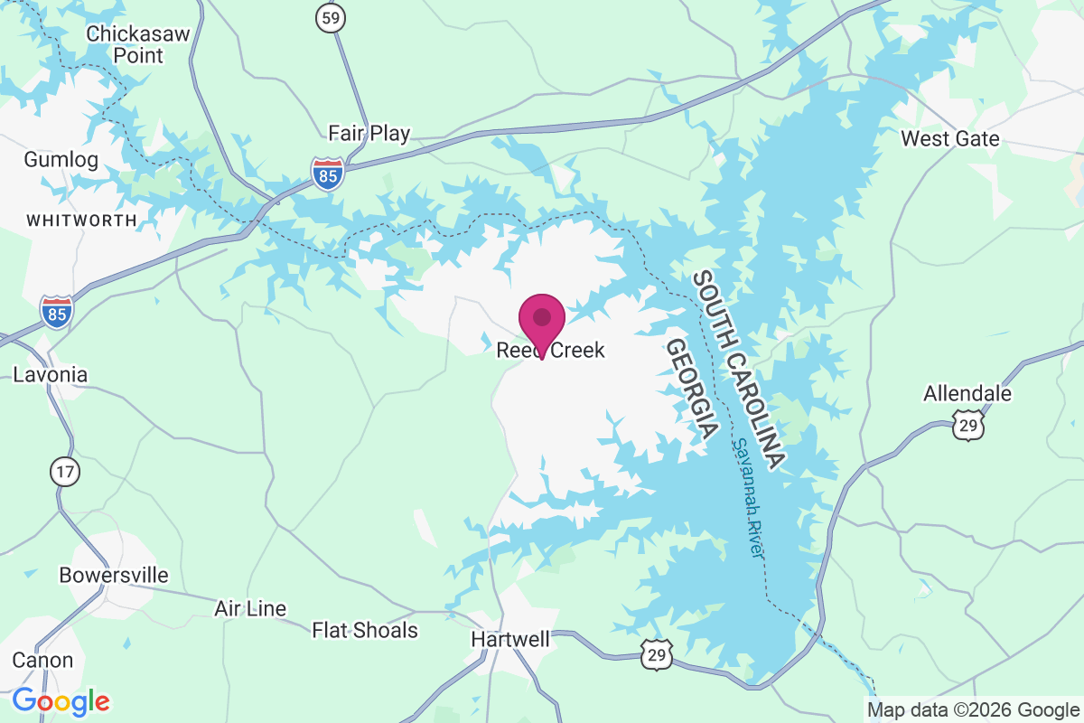 Carte de Reed Creek