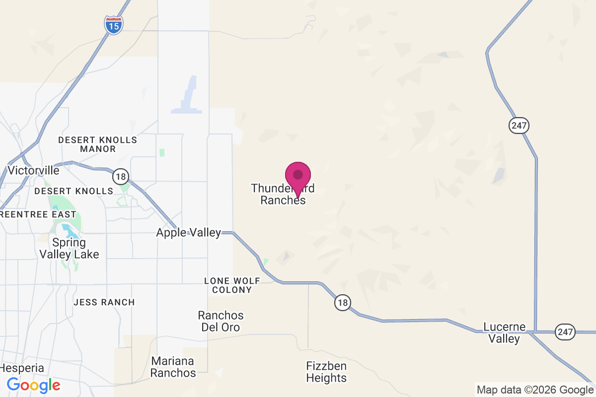 Carte de Thunderbird Ranches