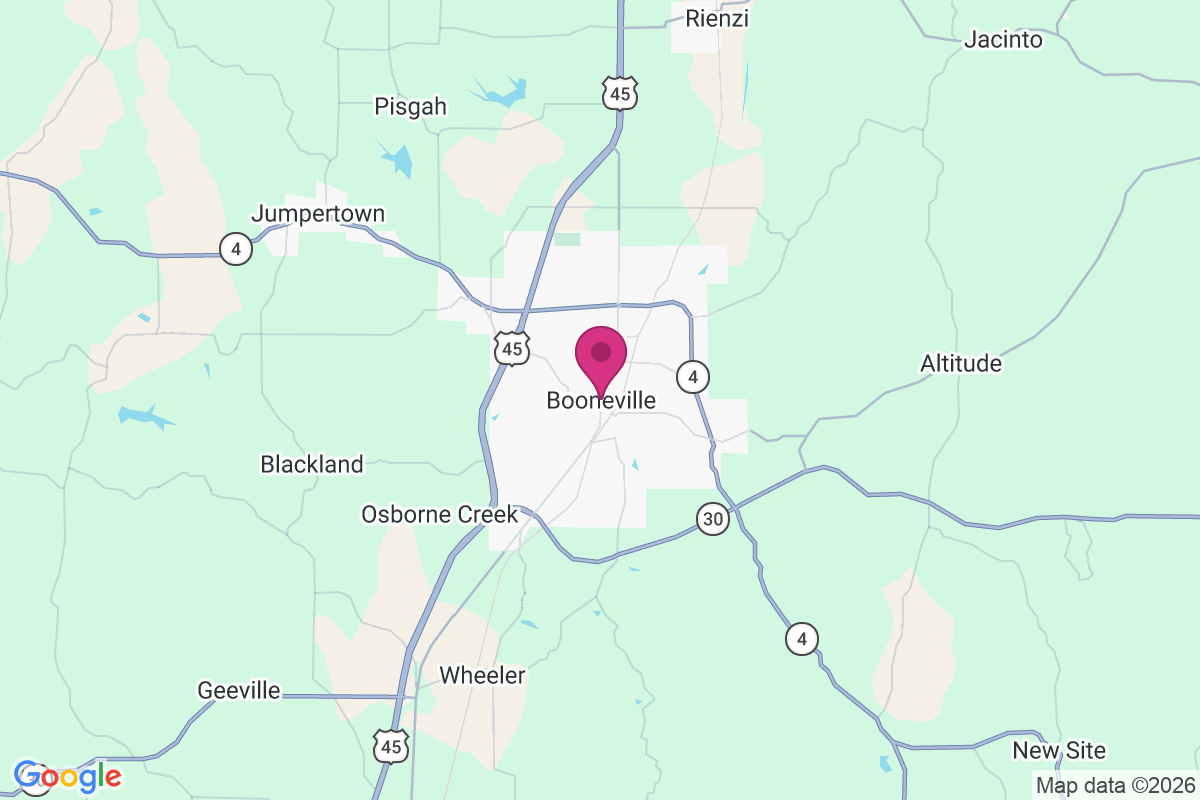 Carte de Booneville