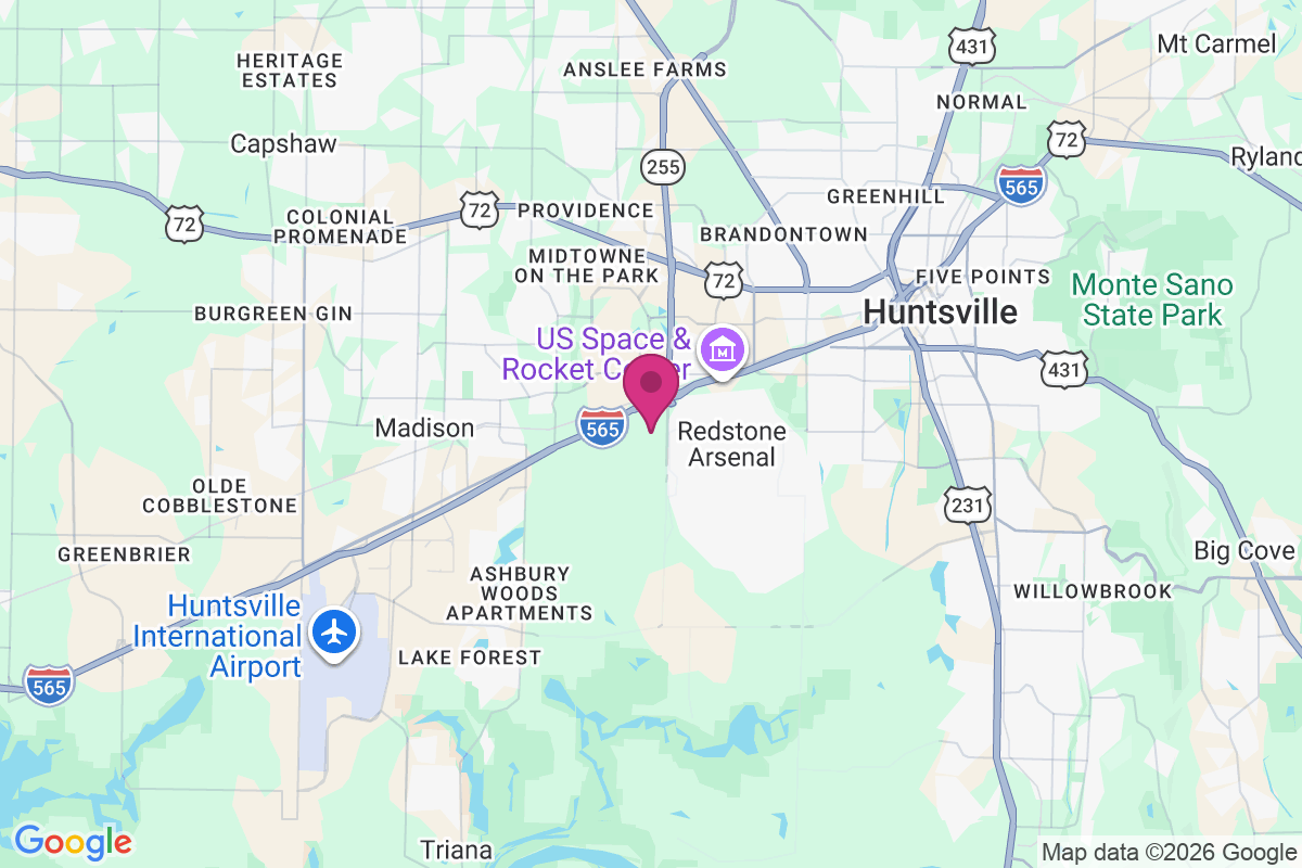 Carte de Huntsville