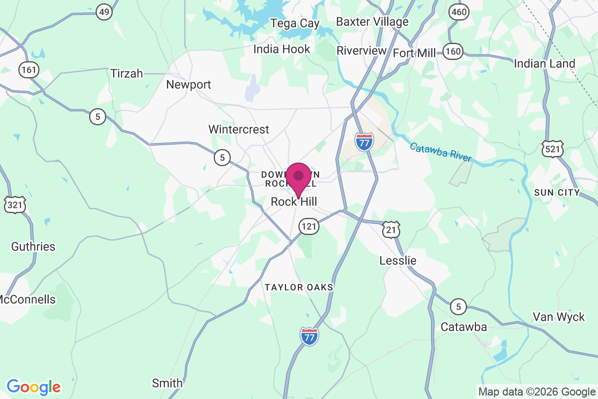 Carte de Rock Hill
