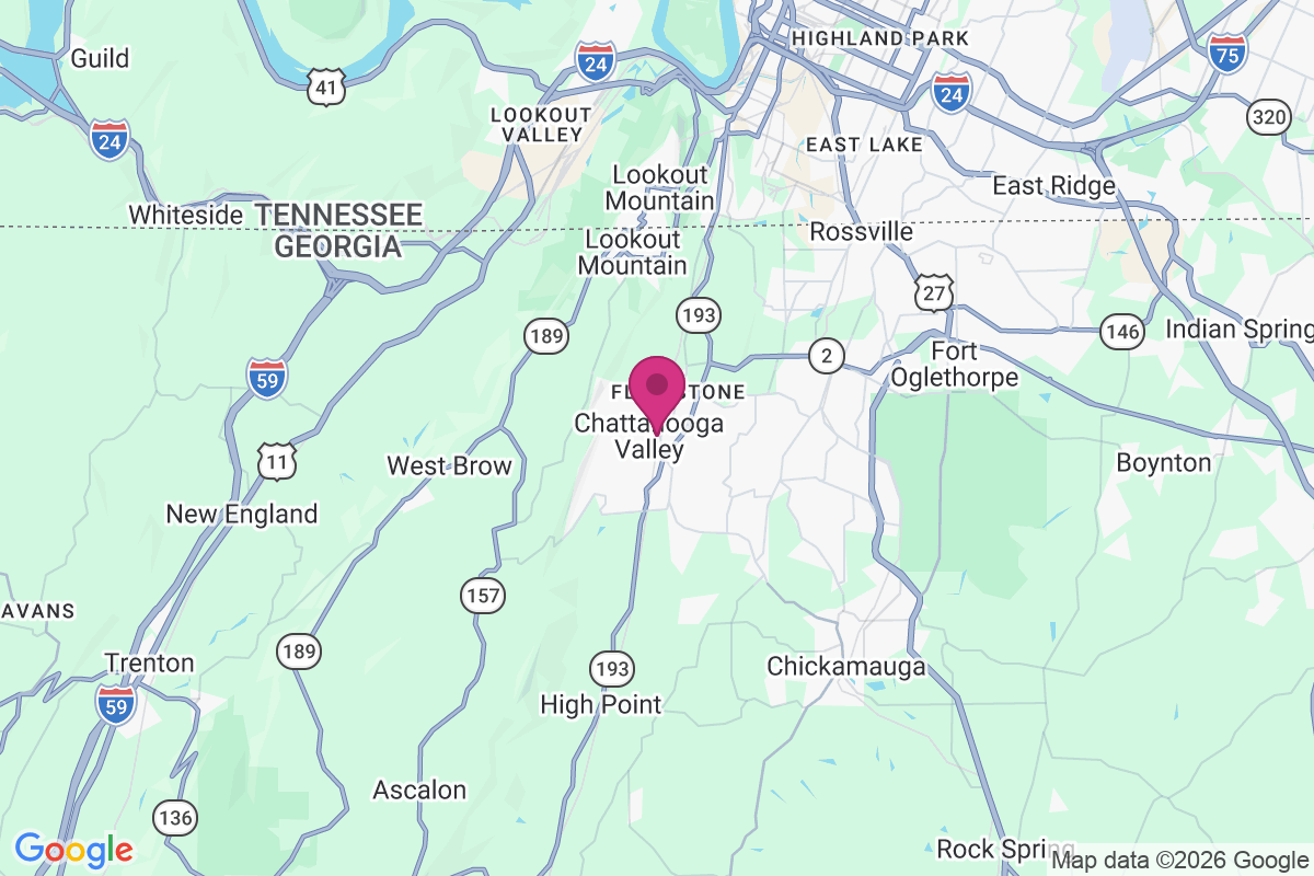 Carte de Chattanooga Valley