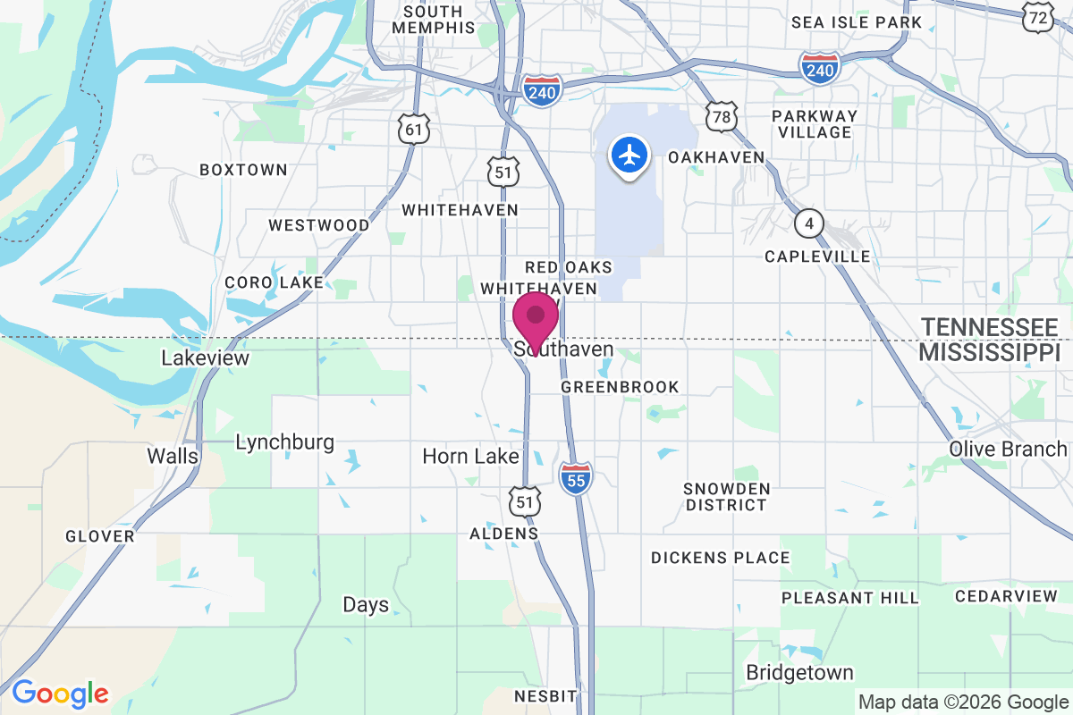 Carte de Southaven