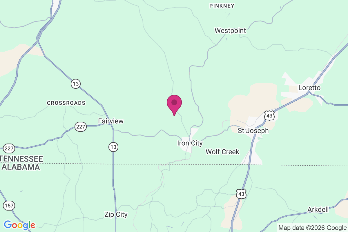 Carte de Lower Holly Creek