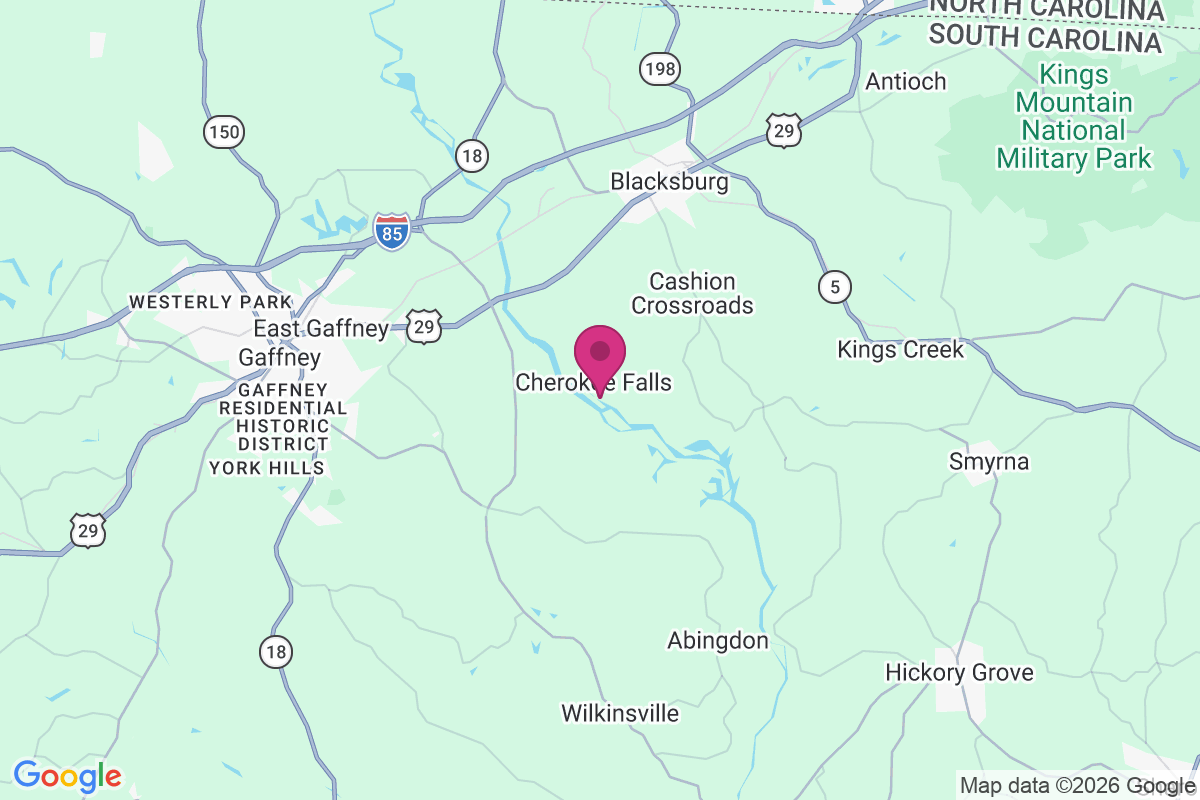 Carte de Cherokee Falls