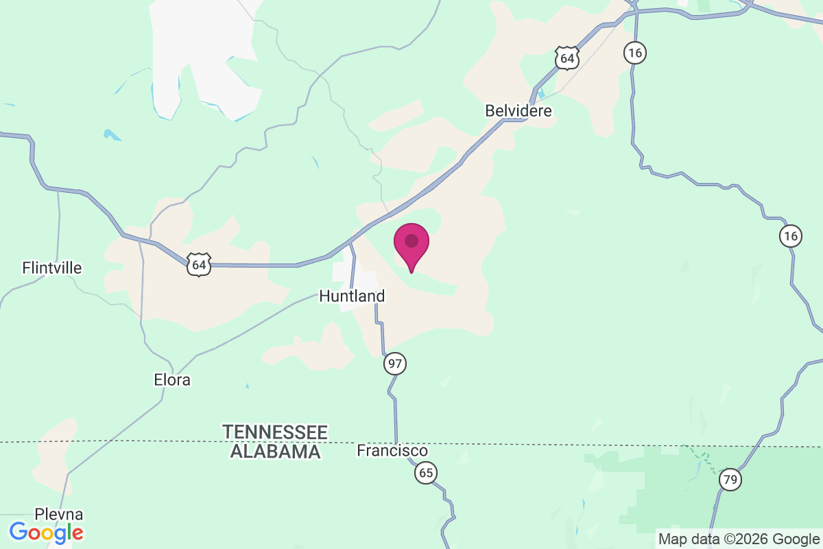 Carte de Beans Creek