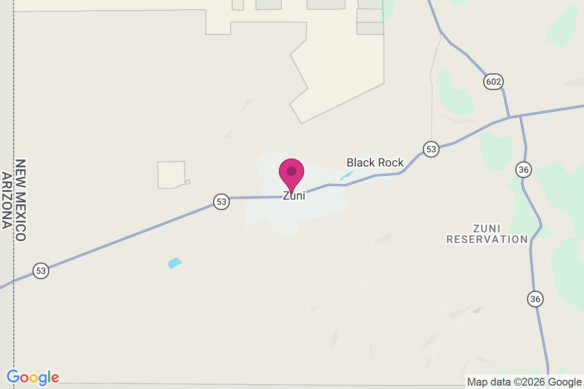 Carte de Zuni Pueblo