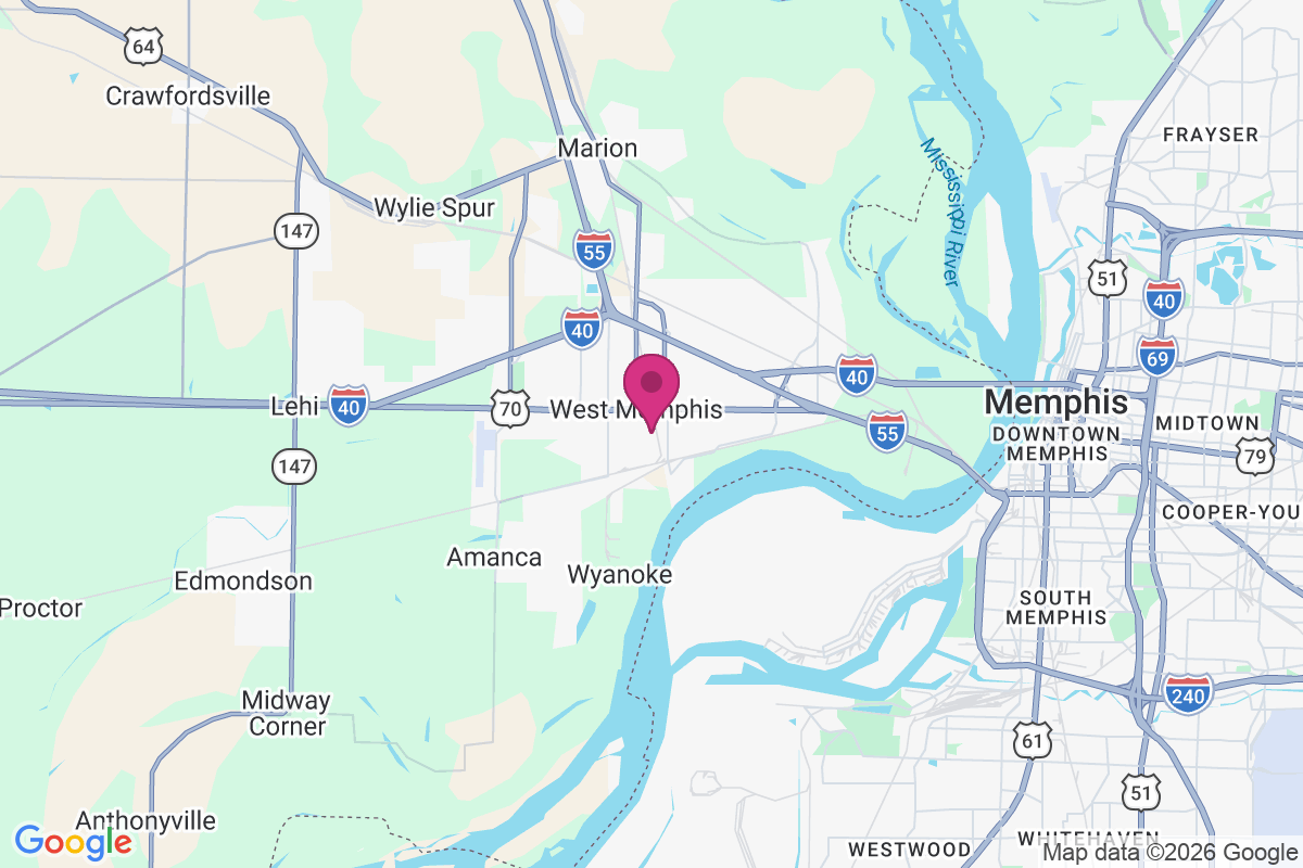 Carte de West Memphis