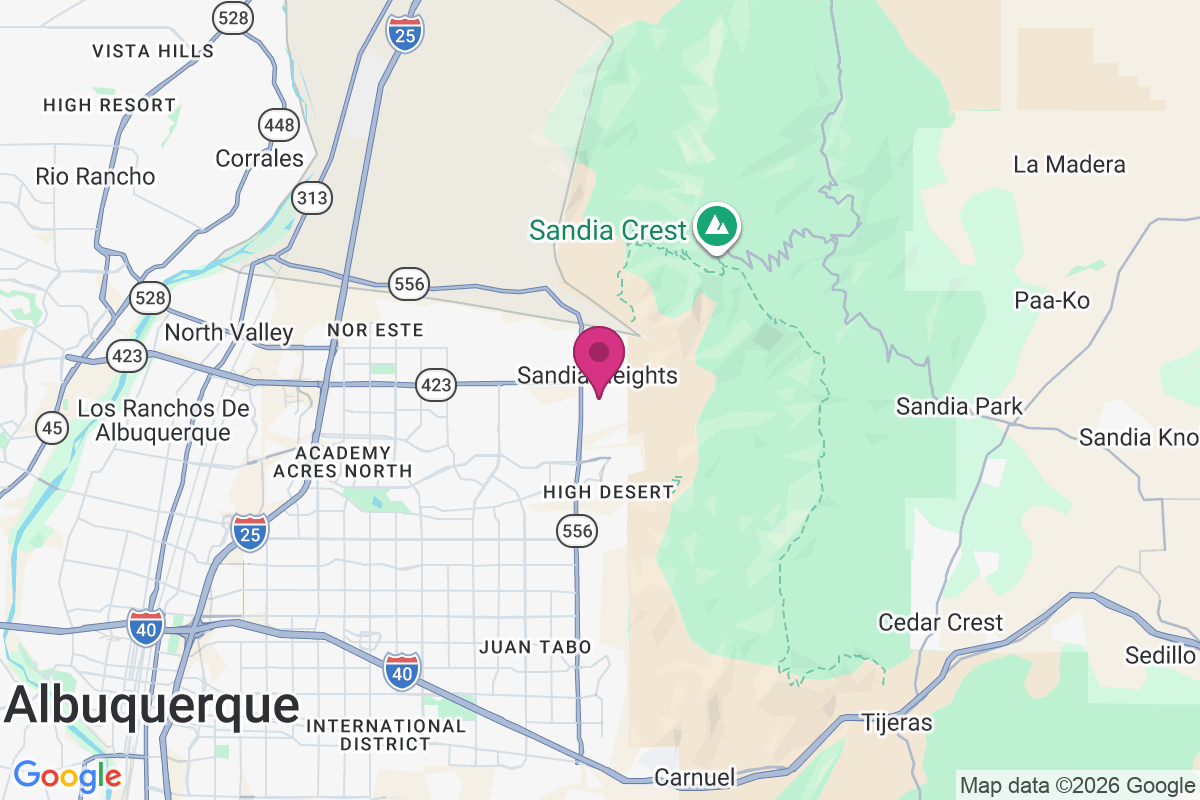 Carte de Sandia Heights